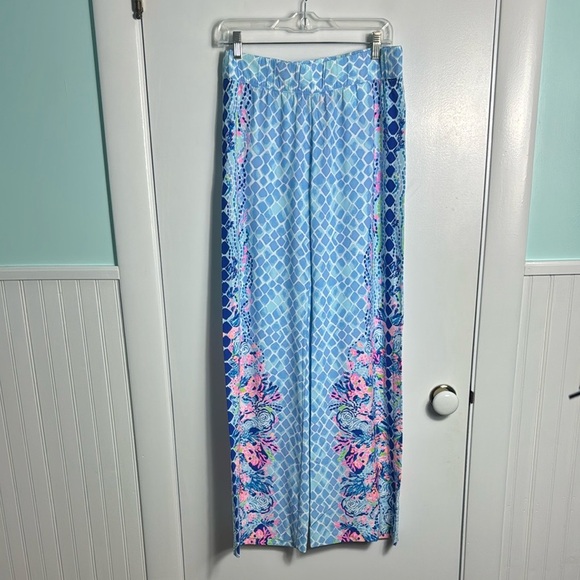 Lilly Pulitzer Bal Harbour Palazzo Pant Multi Hidden Treasure Size Small - Picture 2 of 16